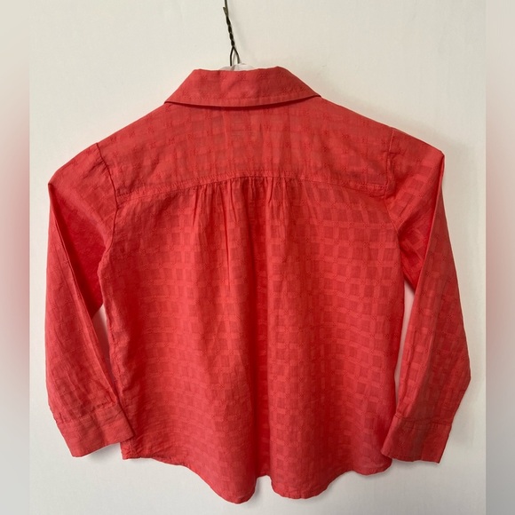 PONY TAILS ORANGE CASUAL BLOUSE SIZE 4 - Picture 5 of 6